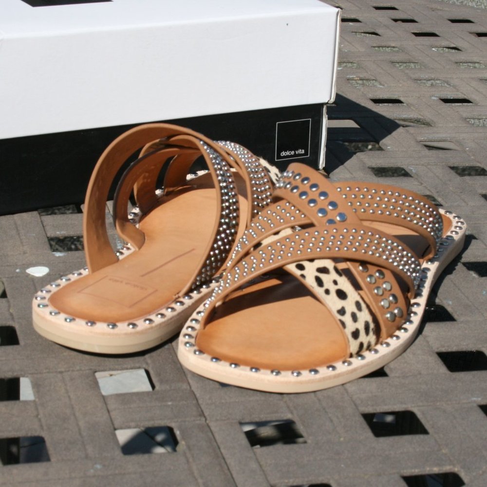 DOLCE VITA CORBEY 8.5 Women's Leather Sandal NEW - Picture 5 of 7